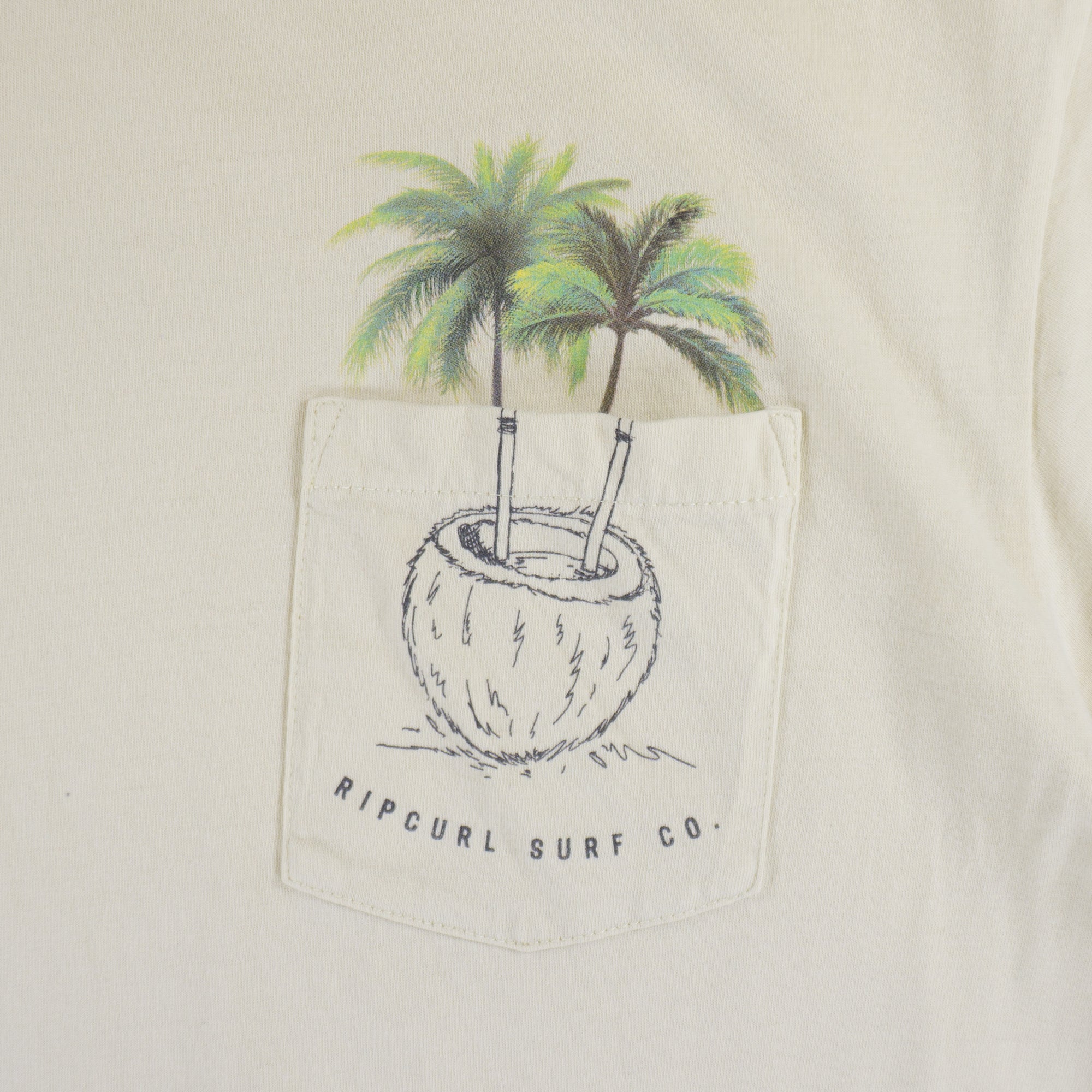 Rip Curl Бежова Тениска
