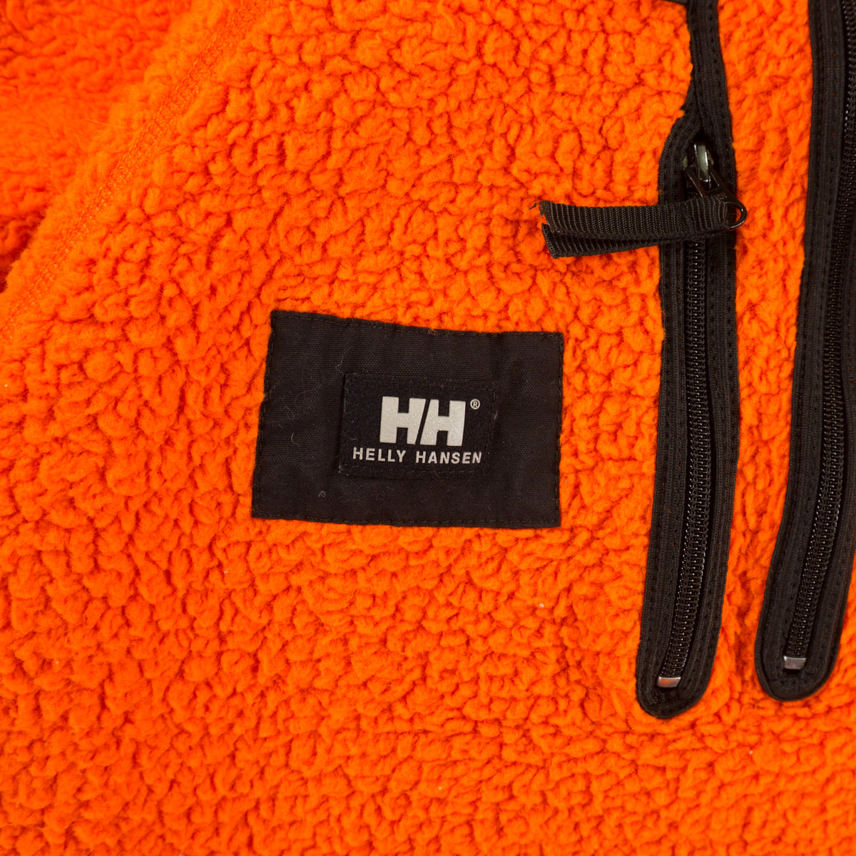 Helly Hansen FibreLock Sherpa Винтидж 90-те Оранжев Полар с Цип