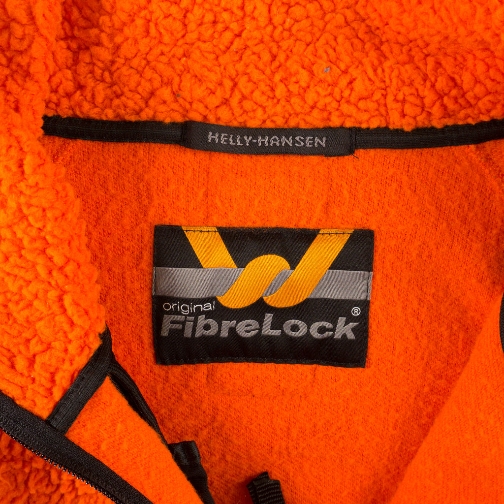 Helly Hansen FibreLock Sherpa Винтидж 90-те Оранжев Полар с Цип