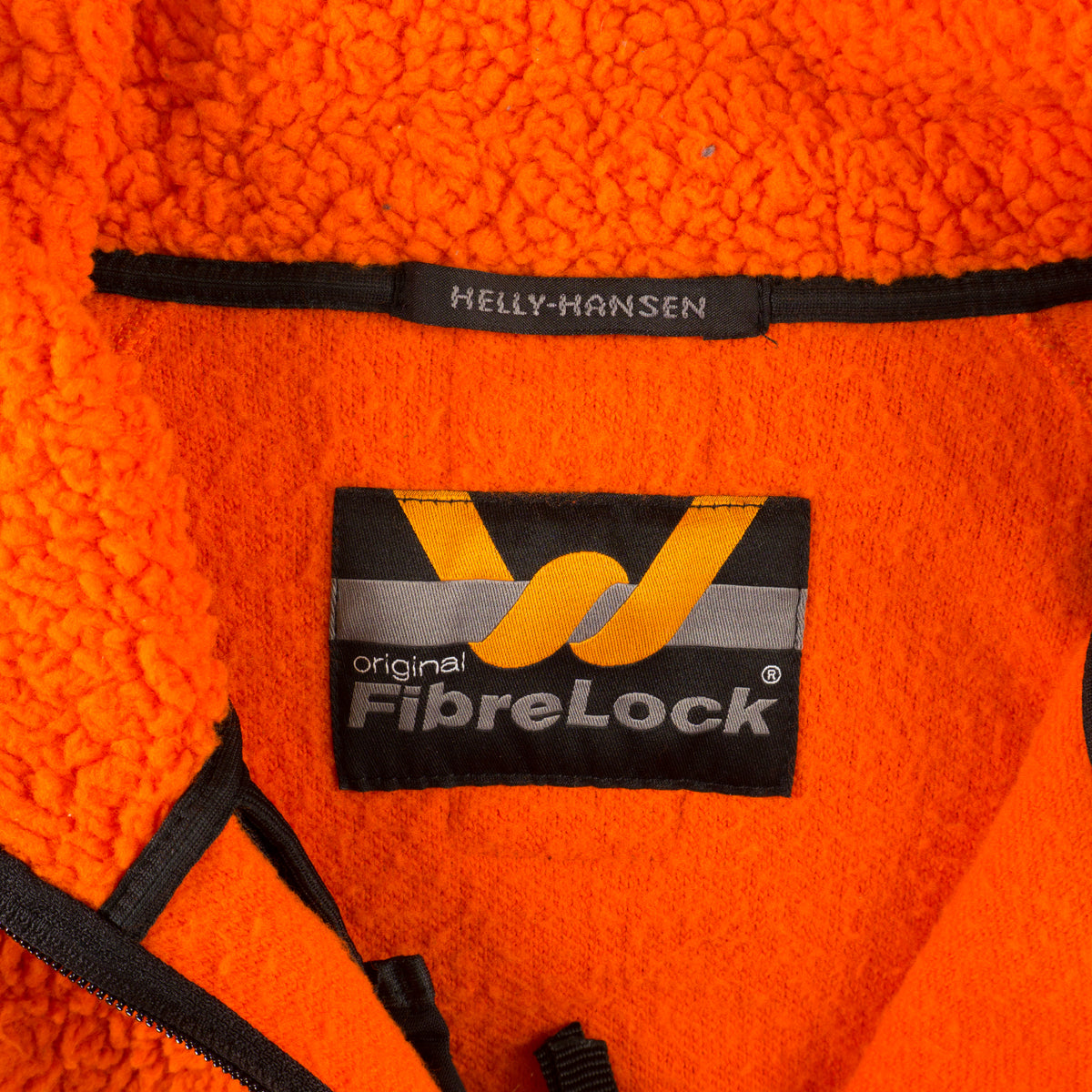 Helly Hansen FibreLock Sherpa Винтидж 90-те Оранжев Полар с Цип