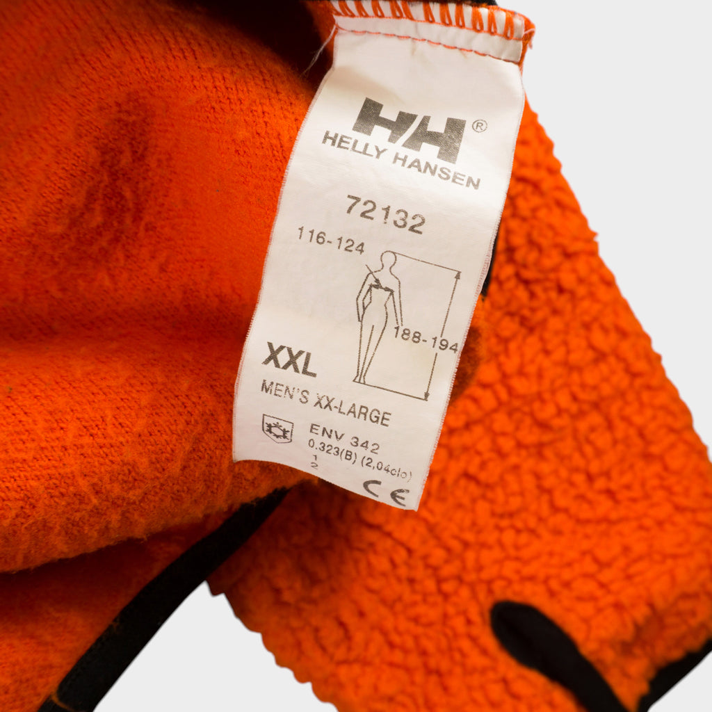 Helly Hansen FibreLock Sherpa Винтидж 90-те Оранжев Полар с Цип