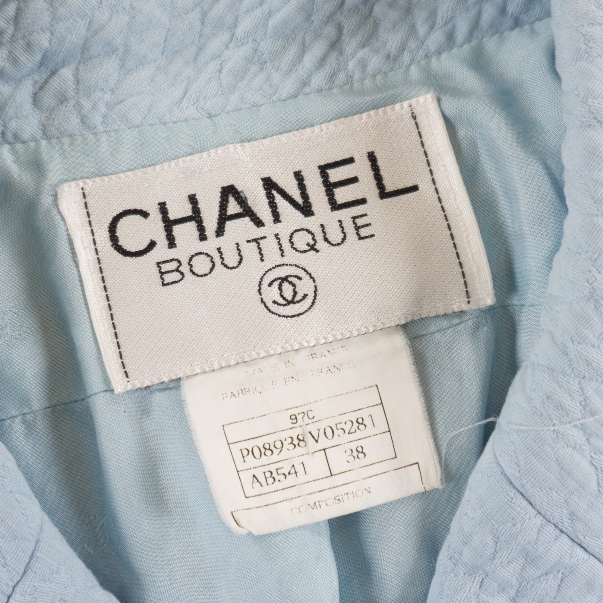 Chanel Cruise Collection Винтидж Синьо Сако от 1997г