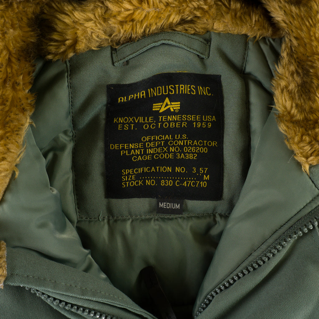 Alpha Industries N-3B Snorkel Parka Винтидж 2000-те Зелено Парка Яке