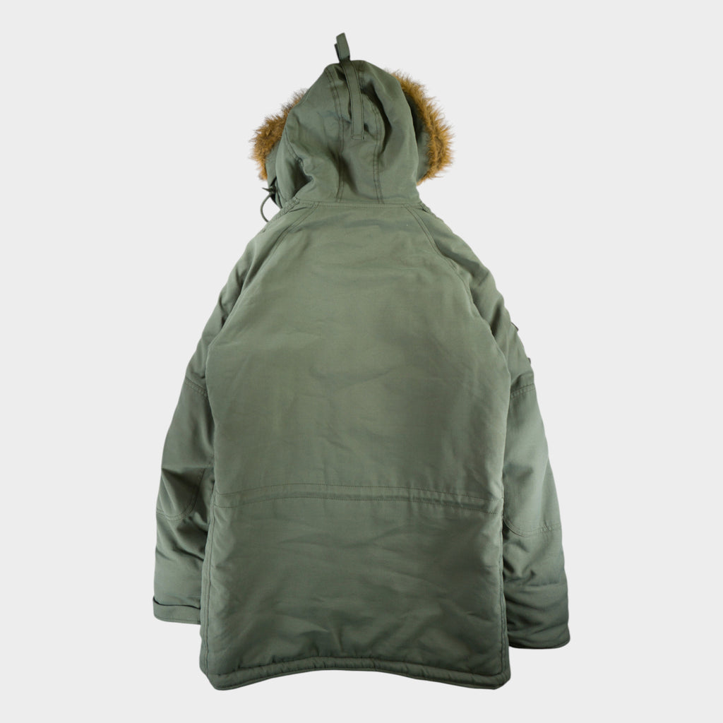 Alpha Industries N-3B Snorkel Parka Винтидж 2000-те Зелено Парка Яке