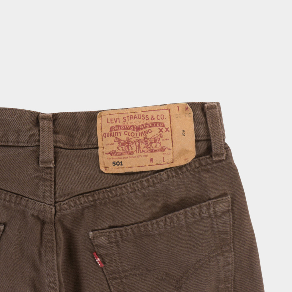 Levi's 501 Винтидж Кафяви Дънки