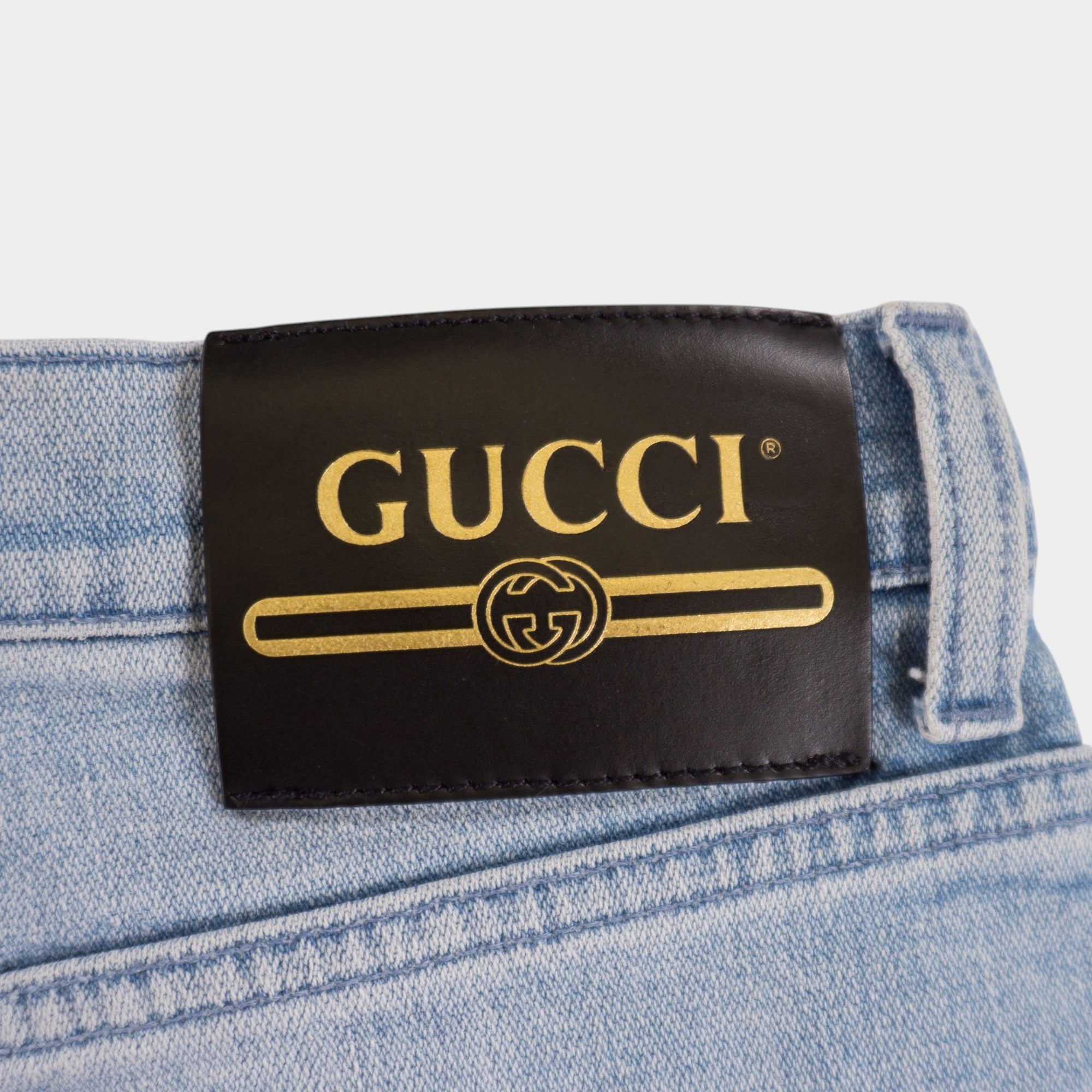 Gucci Сини Къси Дънки