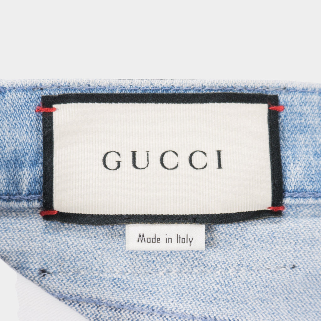 Gucci Сини Къси Дънки