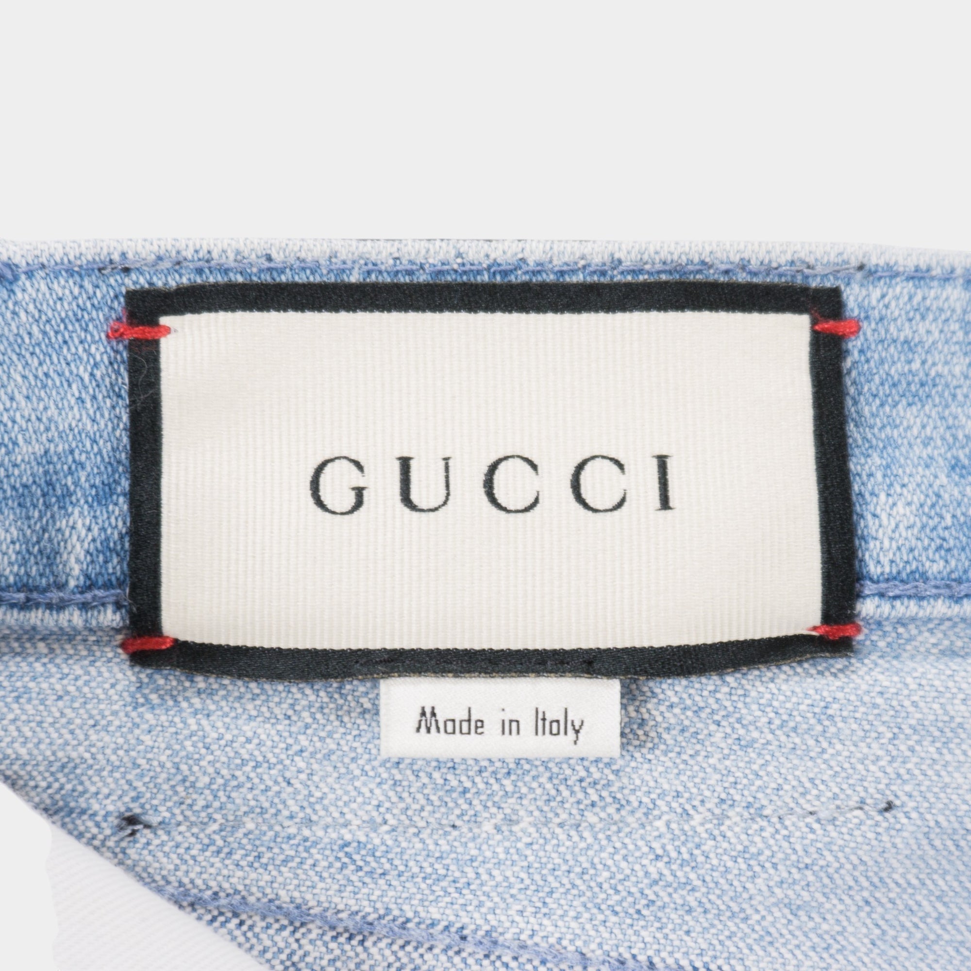 Gucci Сини Къси Дънки