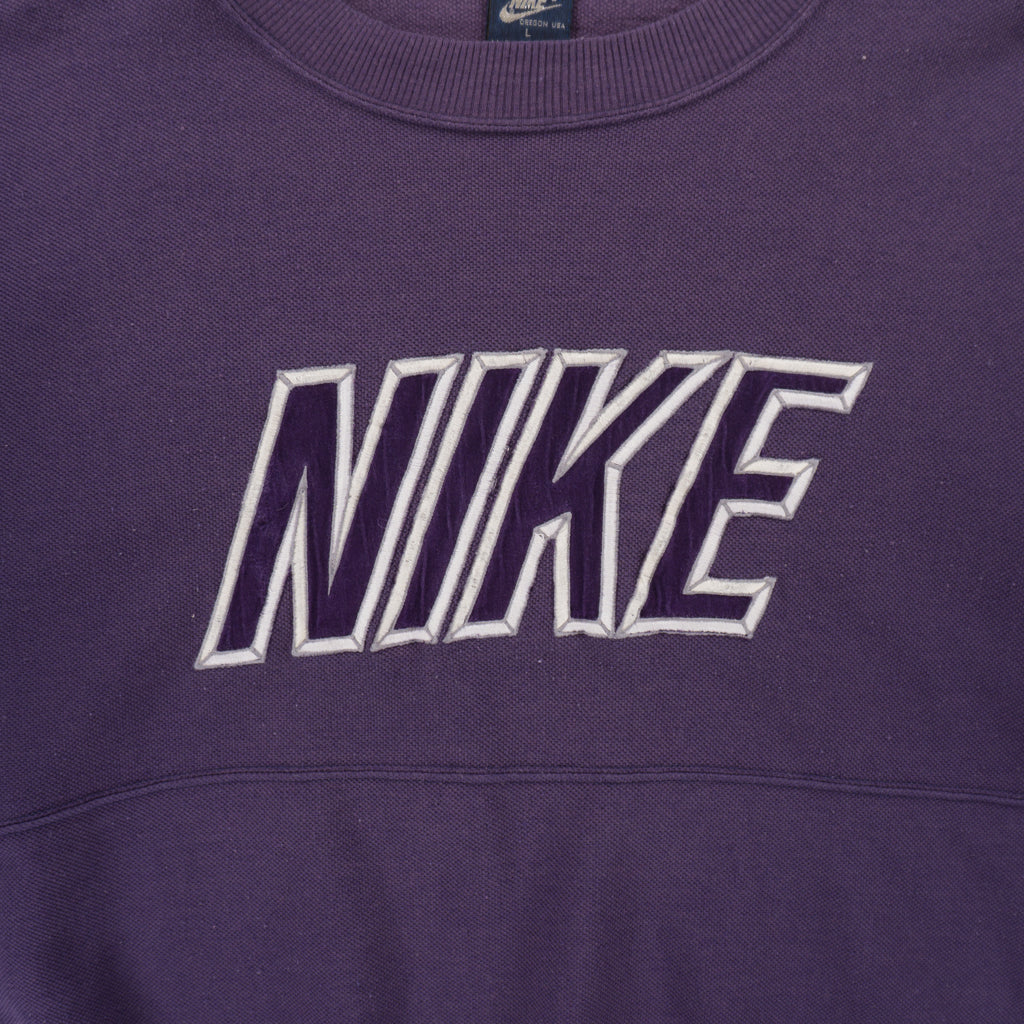 Nike Винтидж 80те Лилава Блуза