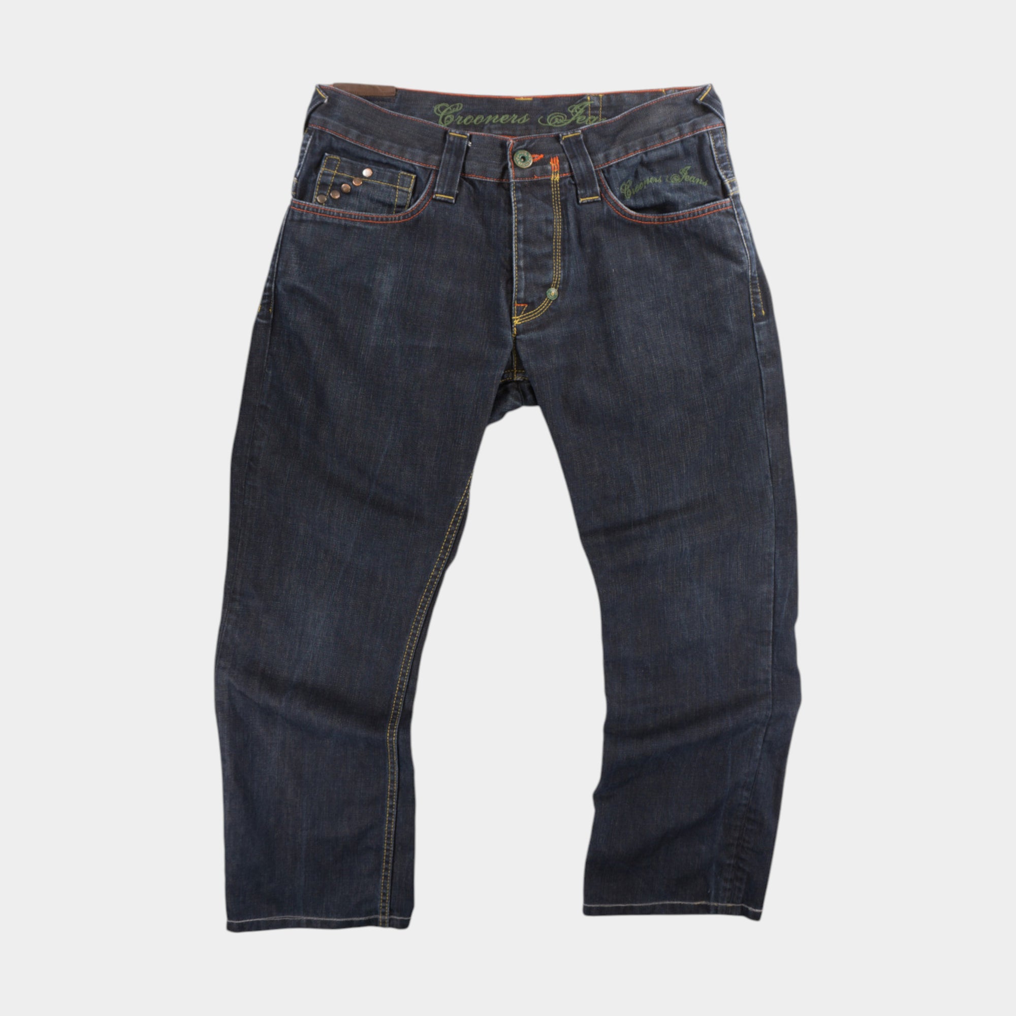 Crooners Jeans Y2K Тъмно Сини Дънки