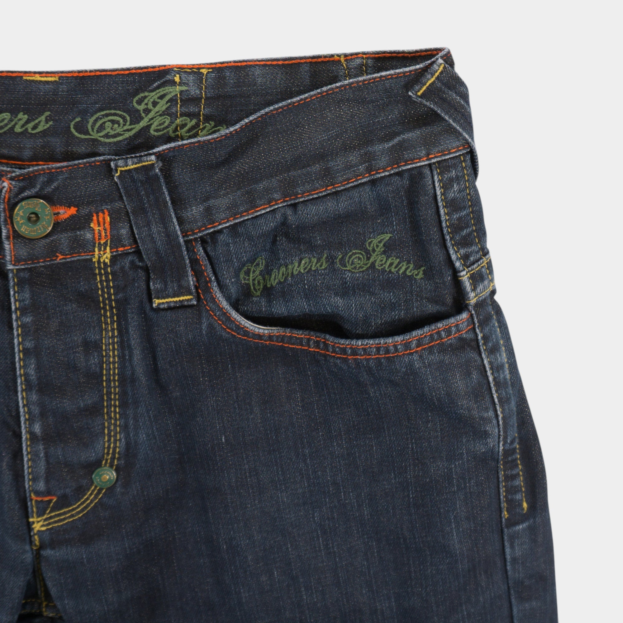 Crooners Jeans Y2K Тъмно Сини Дънки