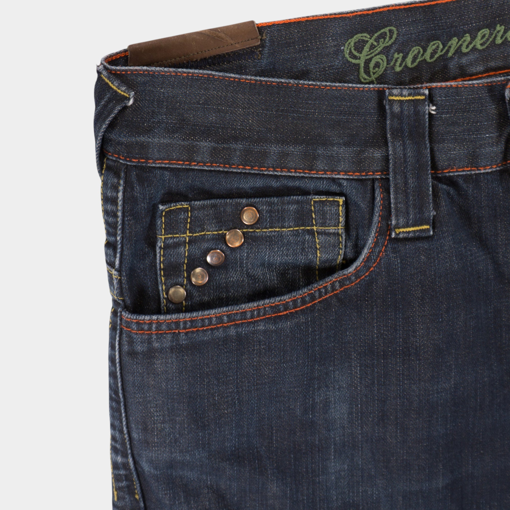 Crooners Jeans Y2K Тъмно Сини Дънки