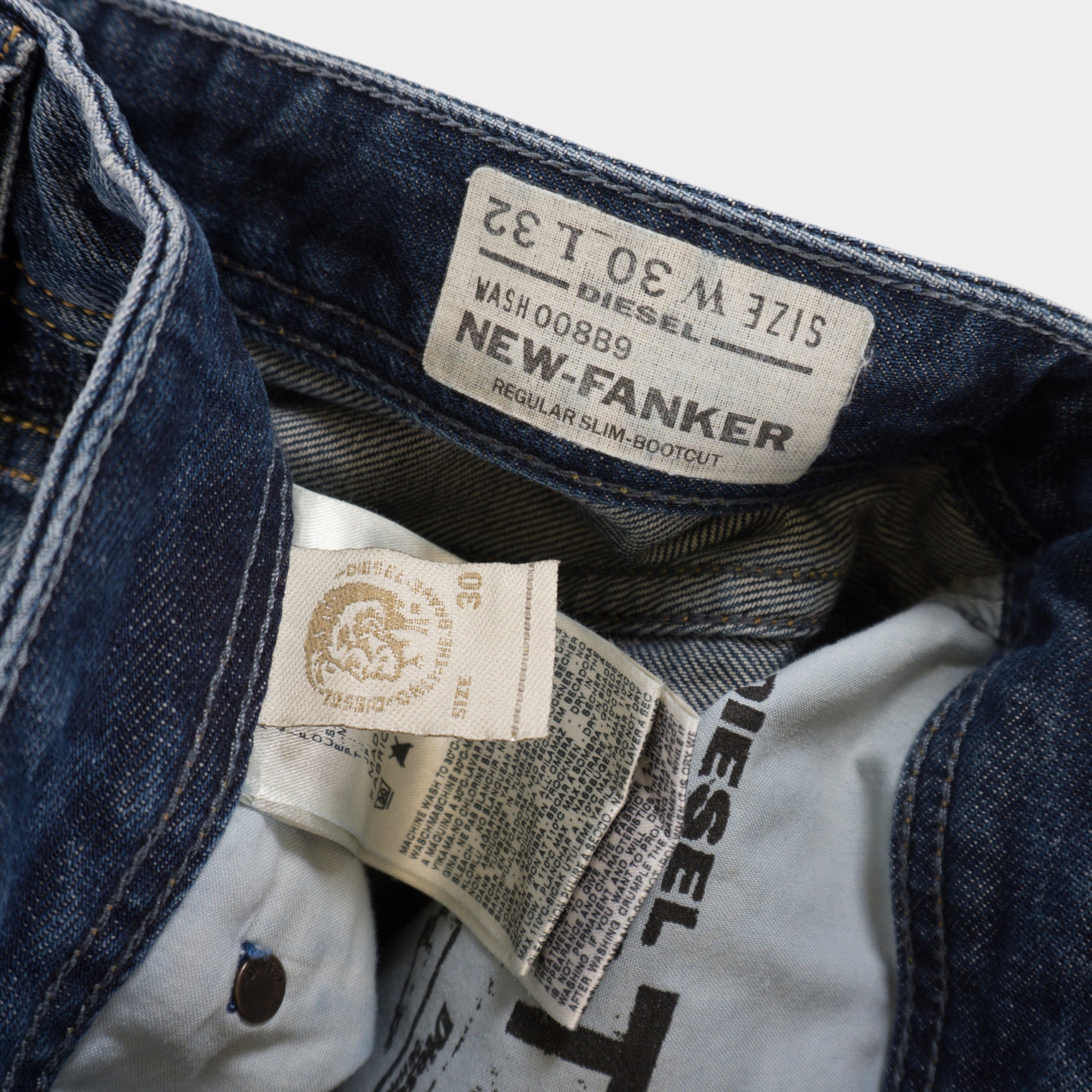 Diesel Винтидж Тъмно Сини Дънки