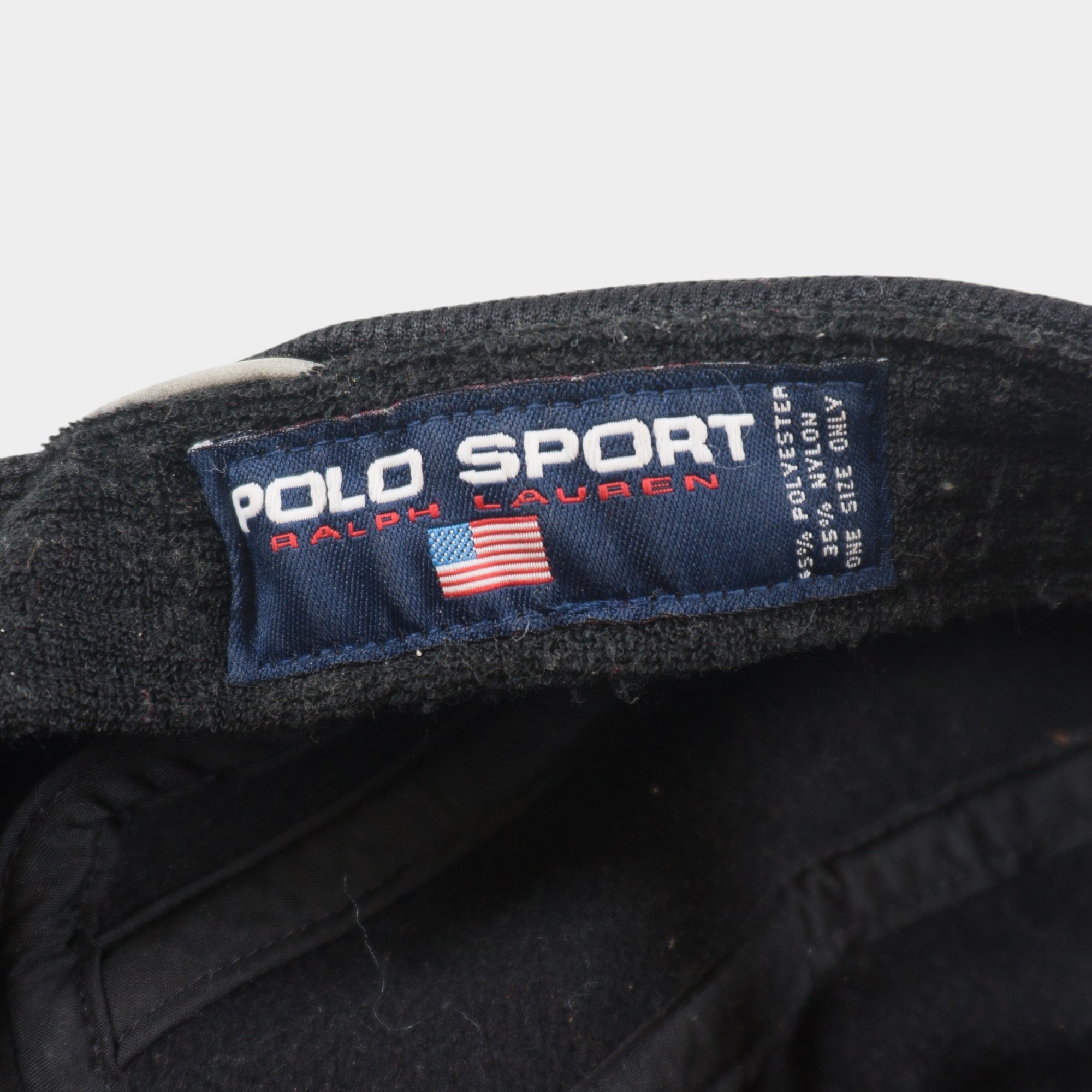 Polo Sport Ralph Lauren Винтидж 90те Черна Шапка