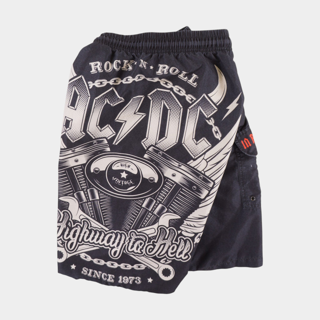 AC/DC Черни Къси Панталони