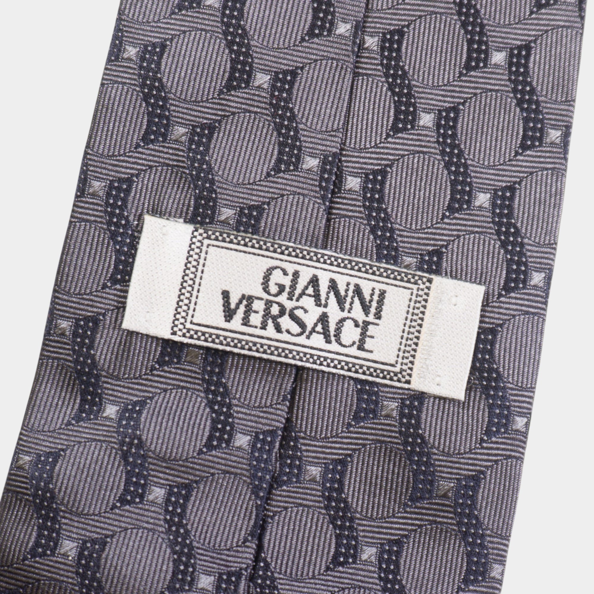 Gianni Versace Винтидж 90те Копринена Вратовръзка