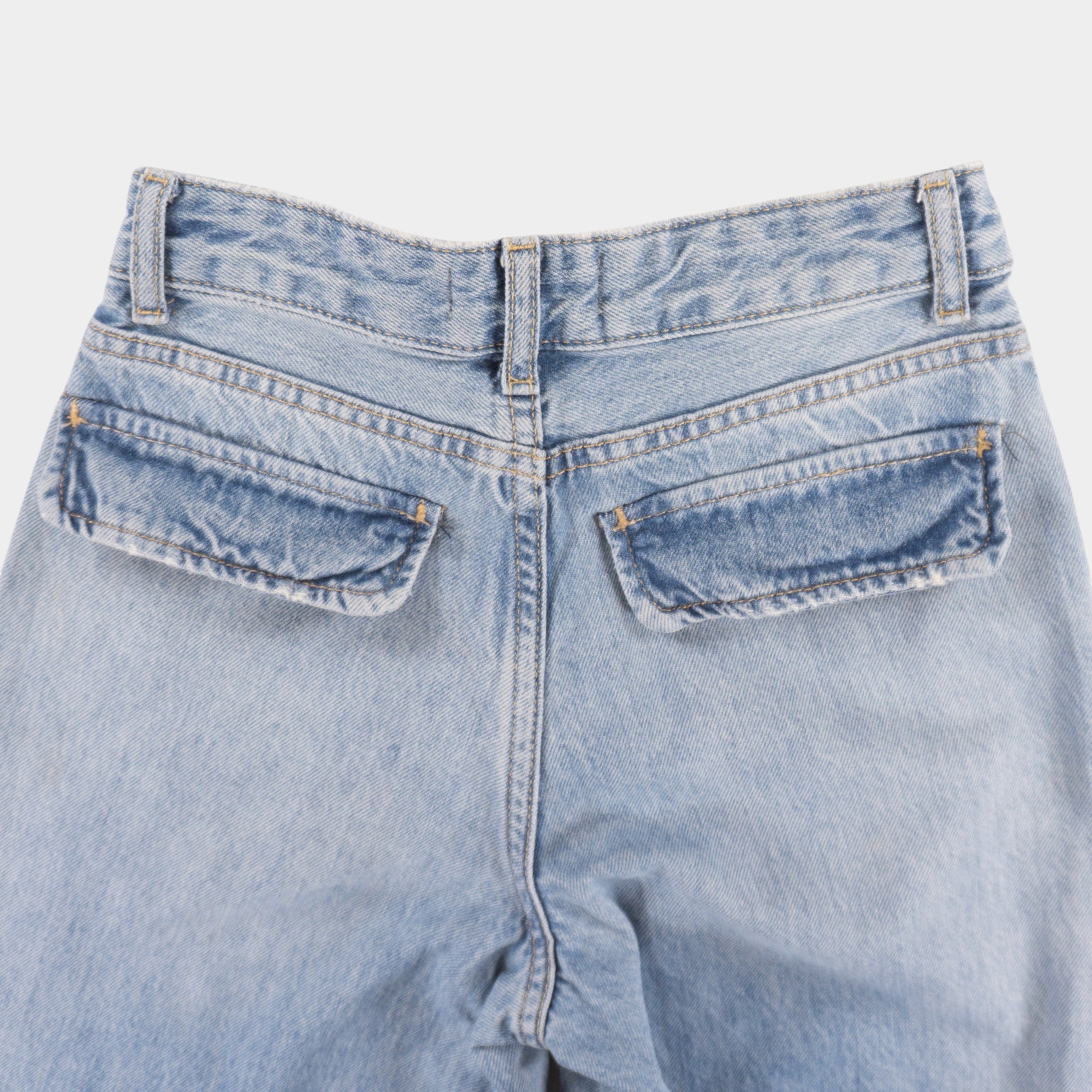 Zara Сини Широко Карго Дънки