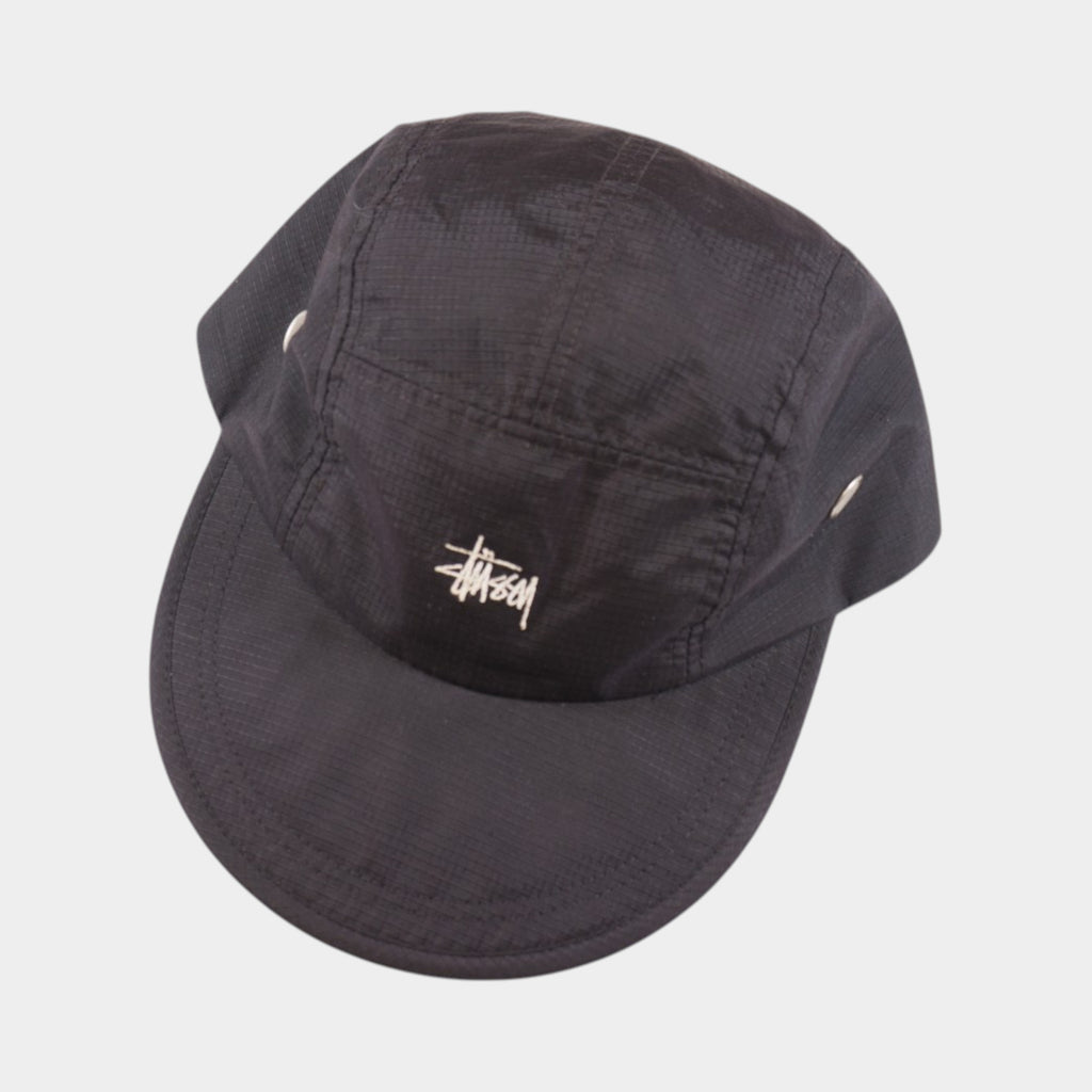 Stussy Ripstop 5-Panel Винтидж 2000те Черна Шапка