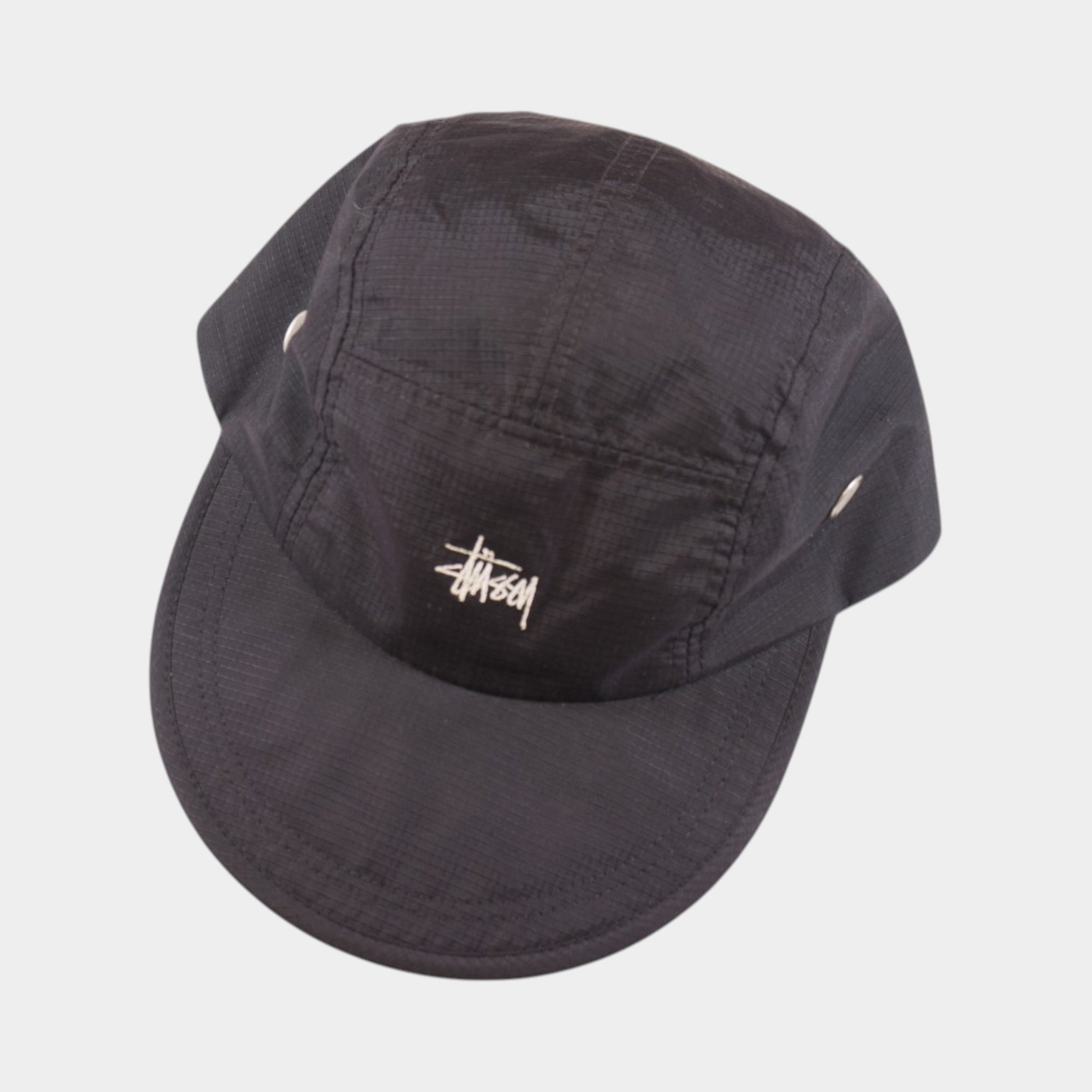 Stussy Ripstop 5-Panel Винтидж 2000те Черна Шапка