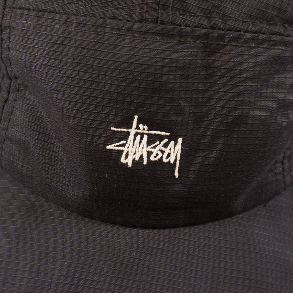Stussy Ripstop 5-Panel Винтидж 2000те Черна Шапка
