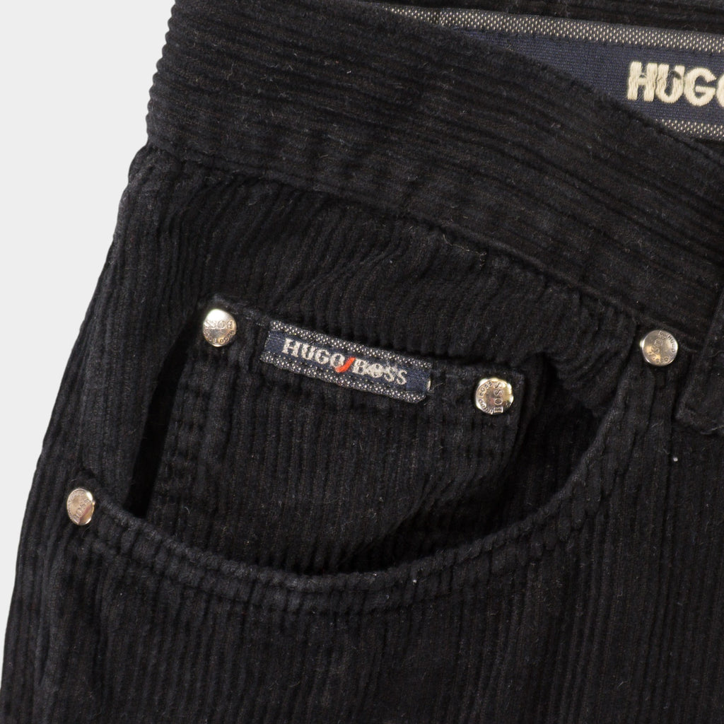 Hugo Boss Винтидж Черни Кадифени Панталони