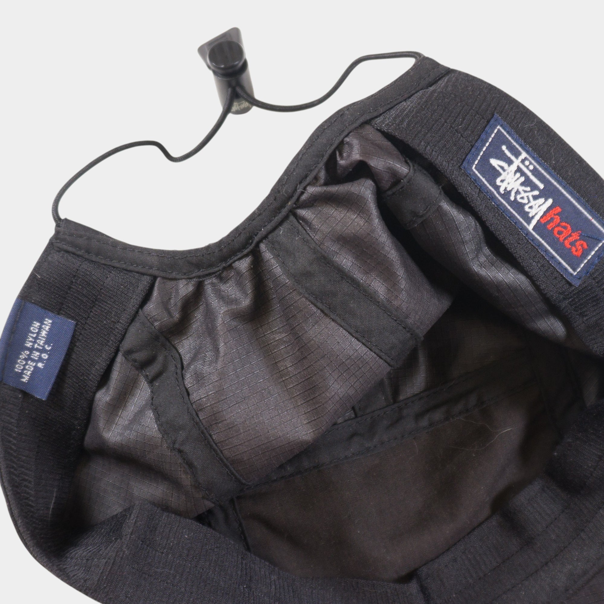 Stussy Ripstop 5-Panel Винтидж 2000те Черна Шапка