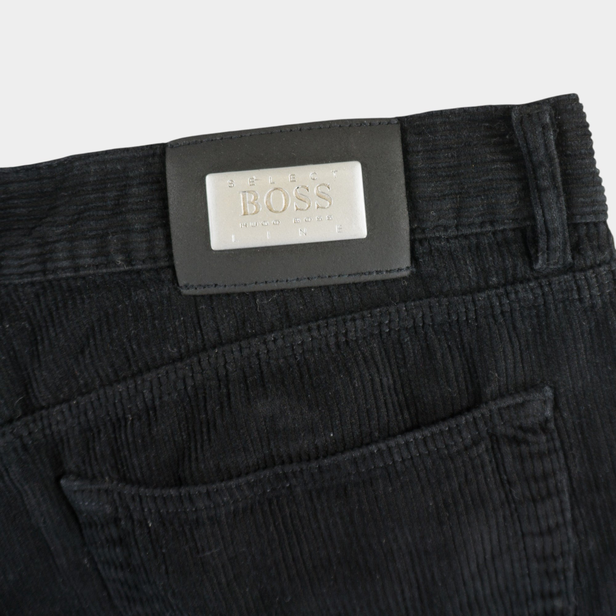 Hugo Boss Винтидж Черни Кадифени Панталони