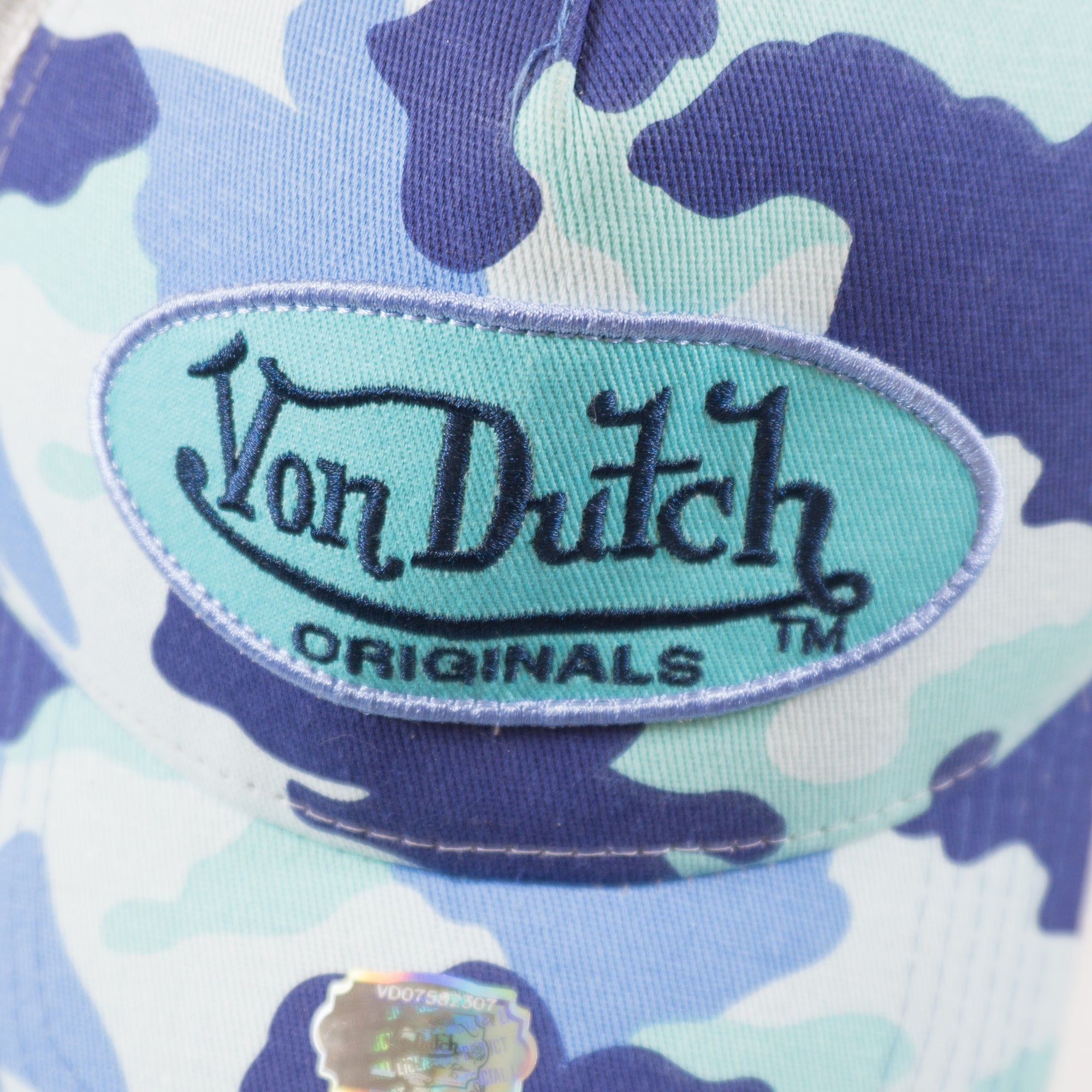 Von Dutch Синя Камуфлажна Бейзболна Шапка