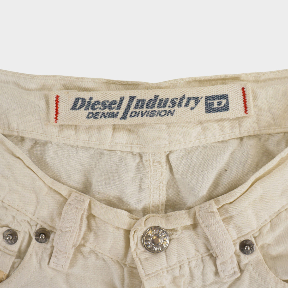 Diesel Industry Винтидж 2000-те Бежови Панталони с Лен