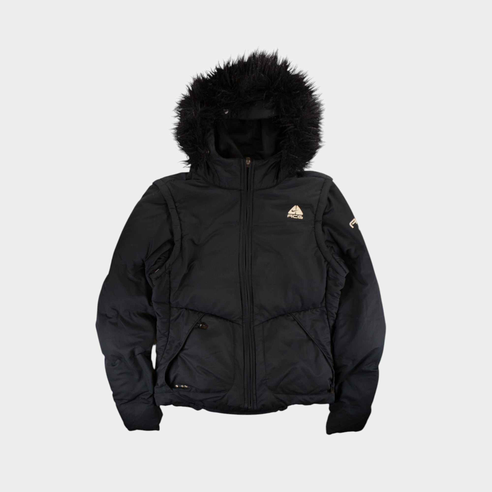 Nike ACG Винтидж Черно 2 в 1 Яке