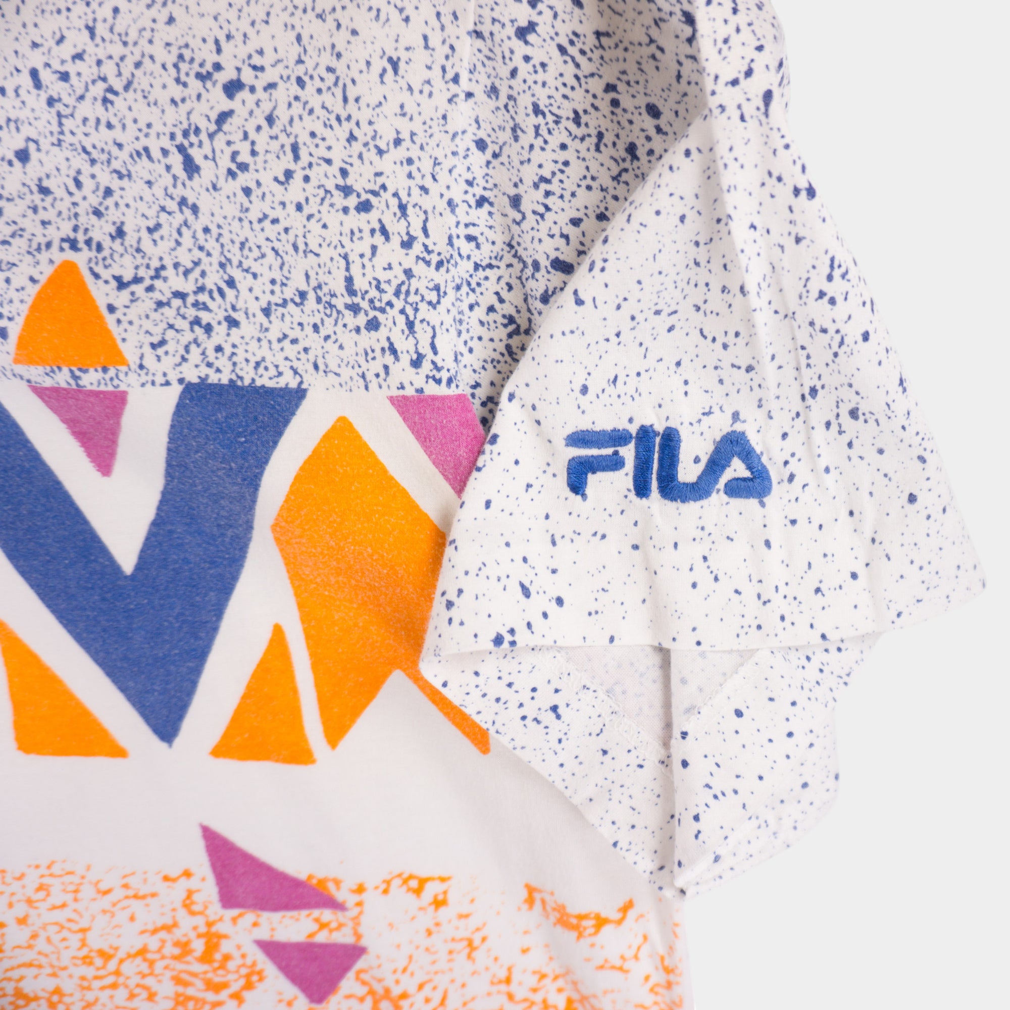 FILA Винтидж Цветна Тениска с Яка