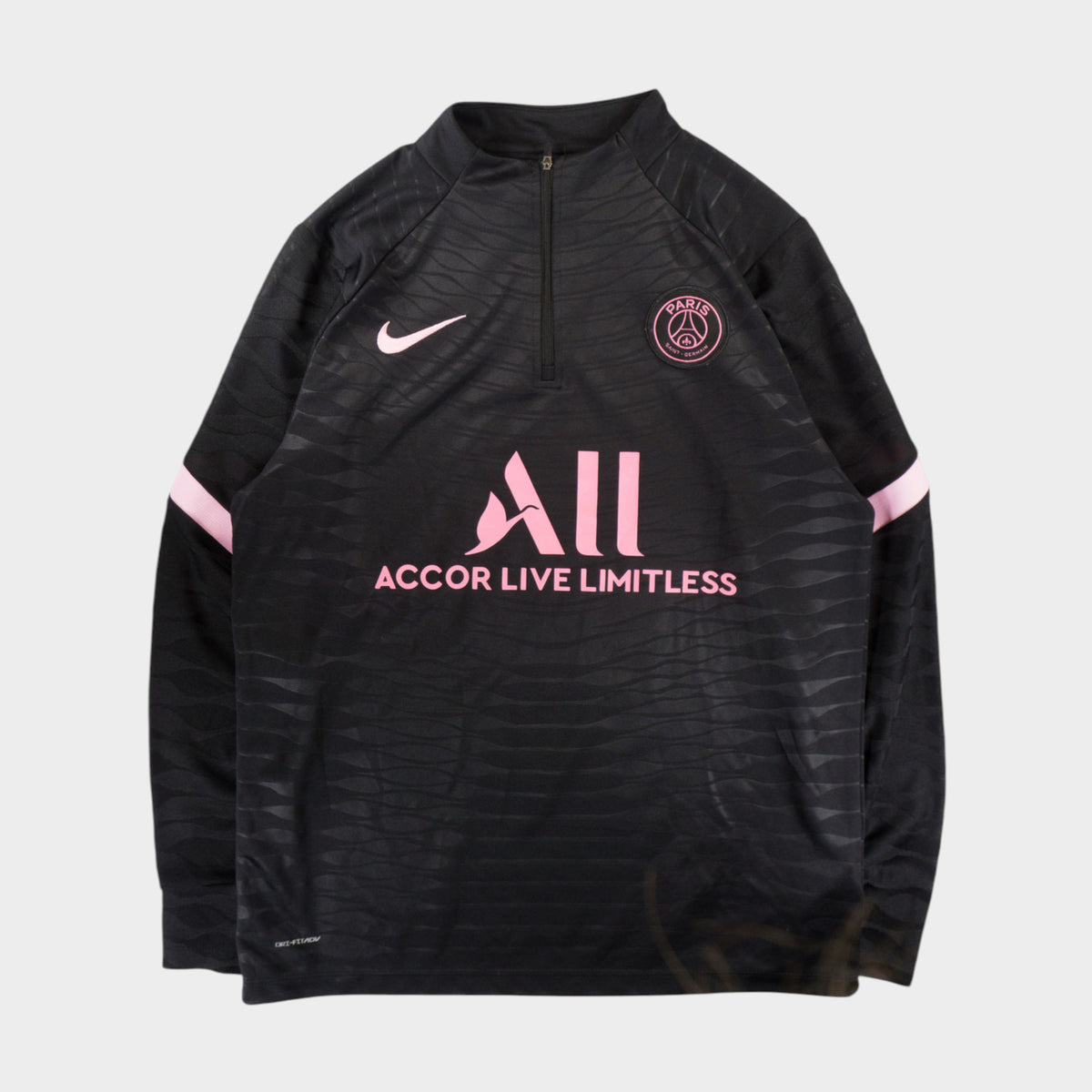 Nike x Paris Saint-Germain Dri-Fit Черна Блуза с Цип