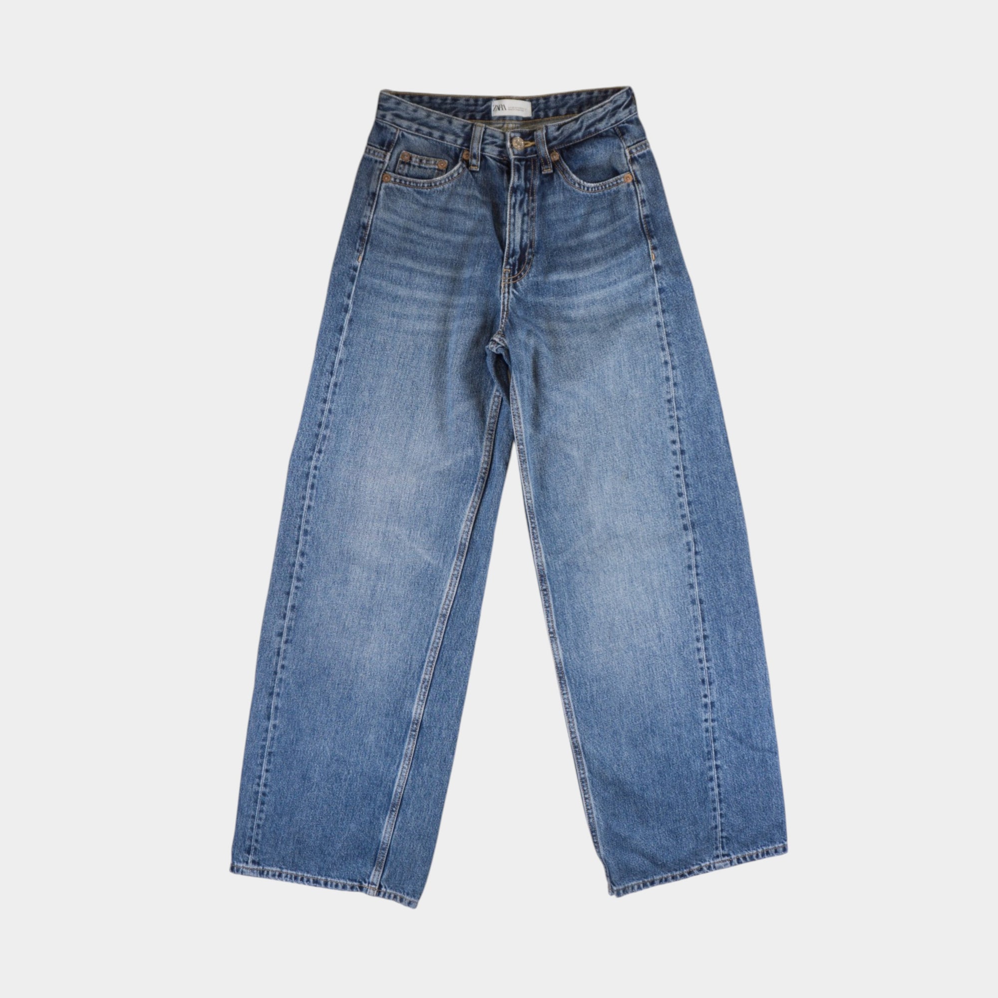 Zara Широки Сини Дънки
