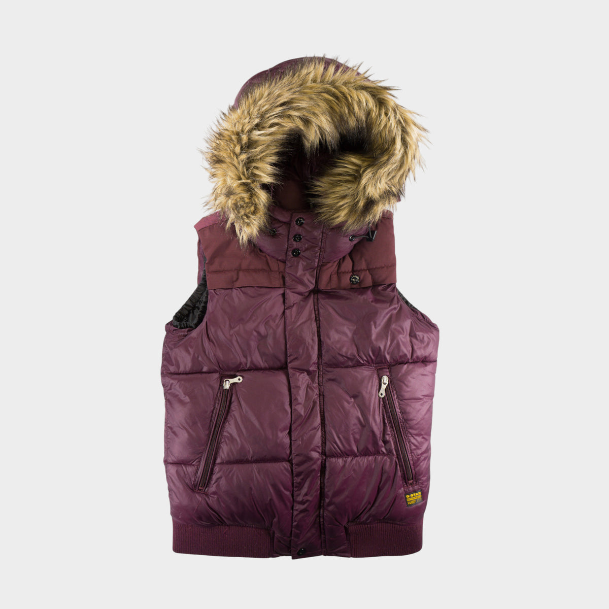 G-Star Raw Бордо Подплатен Елек Изкуствен Косъм