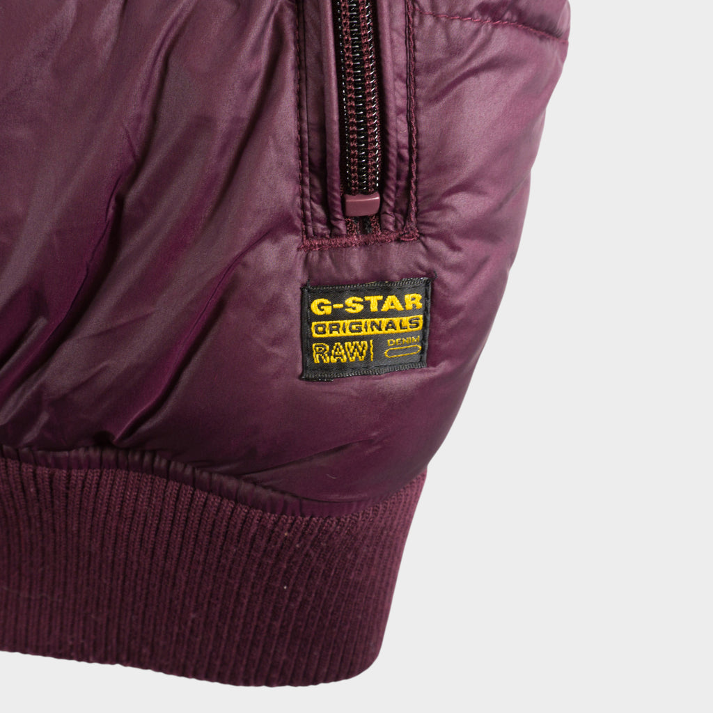 G-Star Raw Бордо Подплатен Елек Изкуствен Косъм
