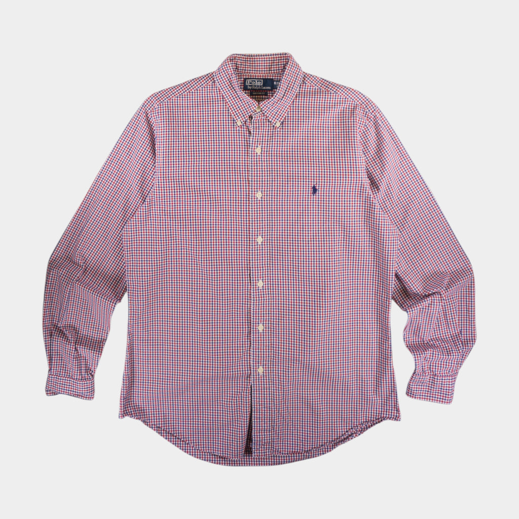Polo Ralph Lauren Винтидж Карирана Риза с Дълъг Ръкав