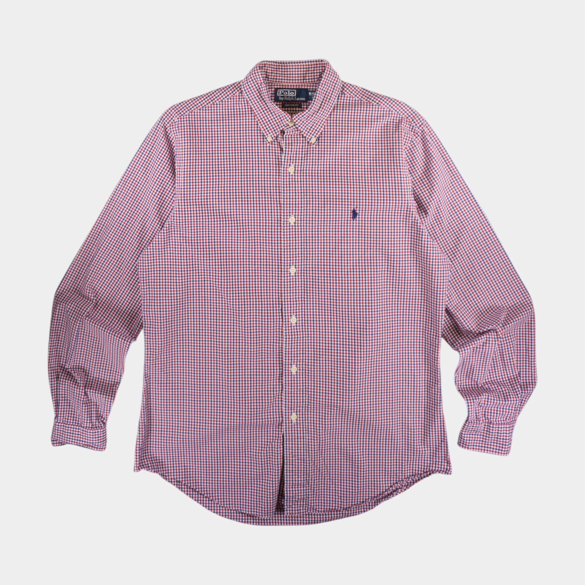 Polo Ralph Lauren Винтидж Карирана Риза с Дълъг Ръкав