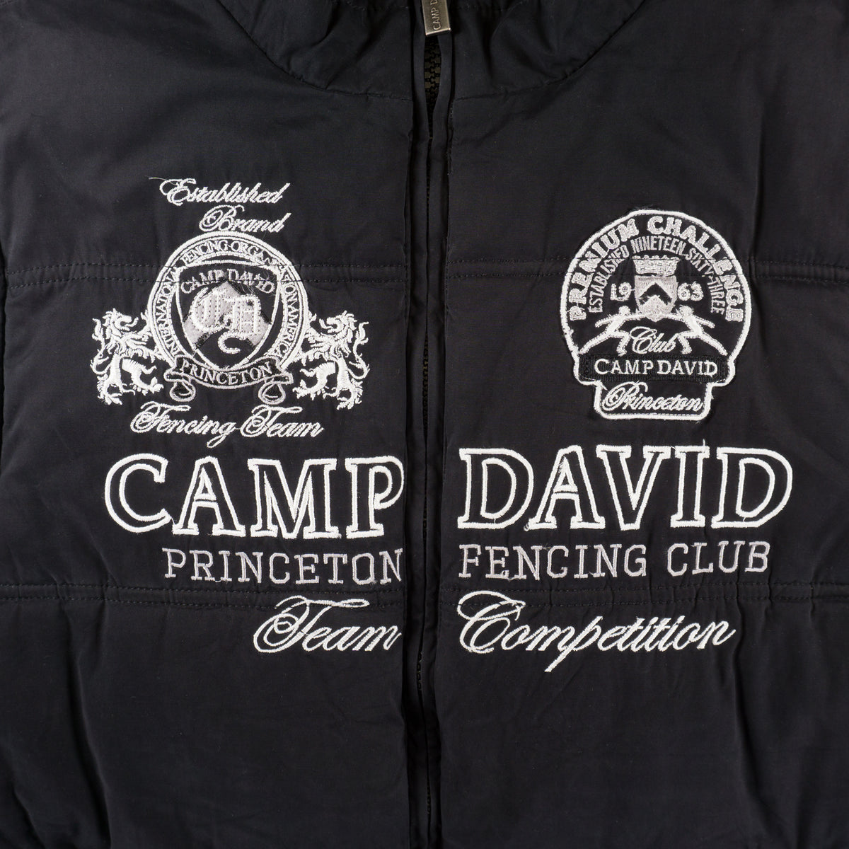 Camp David Черен Подплатен Елек