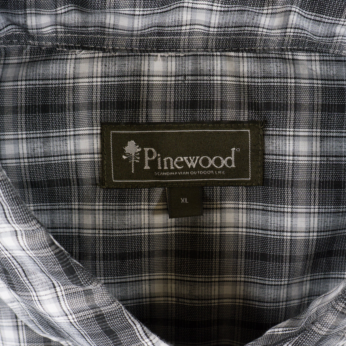Pinewood Сива Карирана Риза с Къс Ръкав