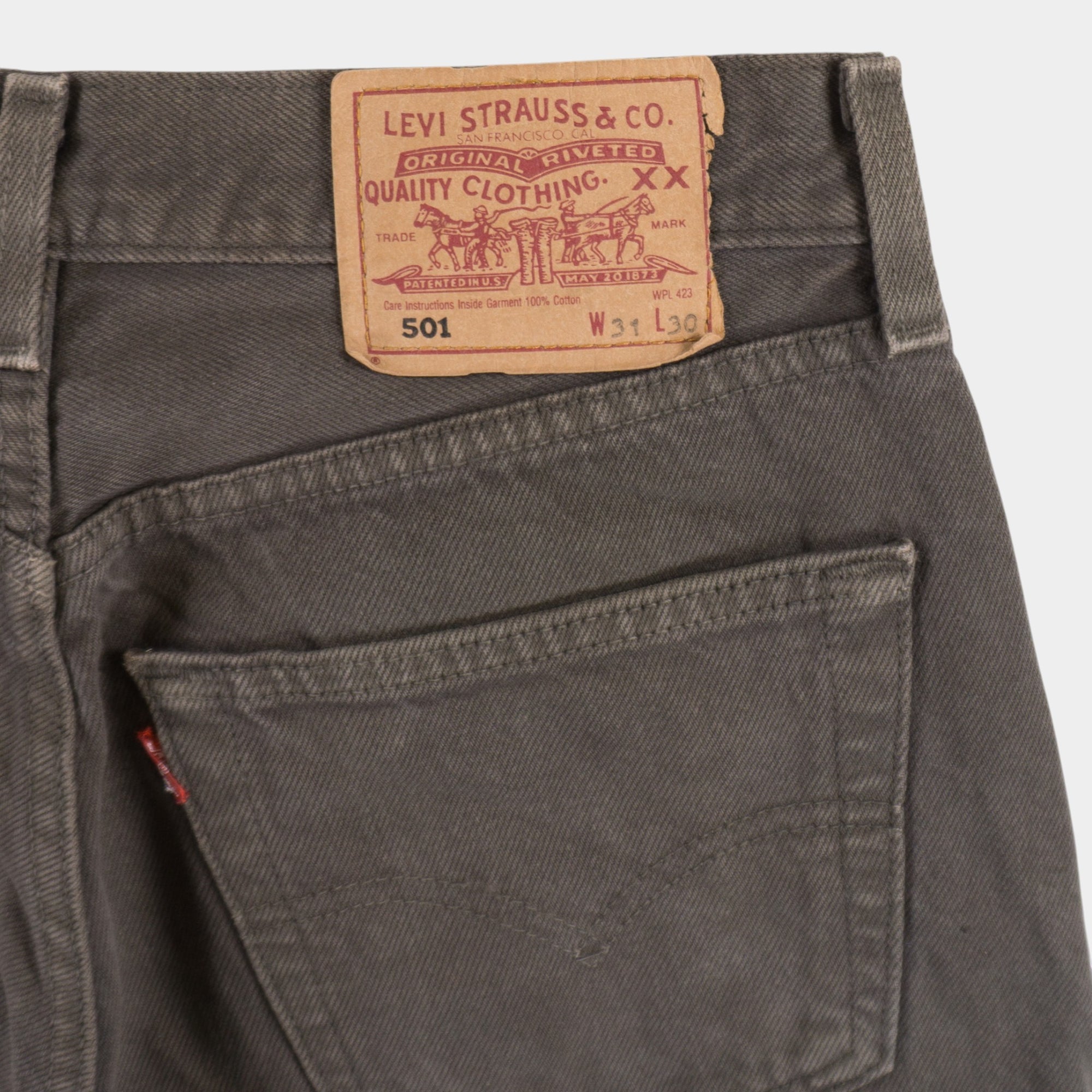 Levi's 501 Винтидж Кафяви Дънки