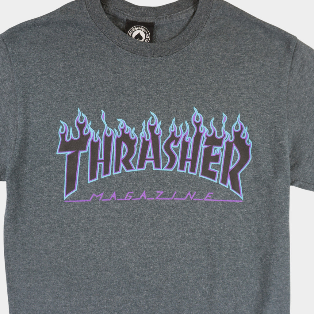 Thrasher Винтидж Сива Тениска