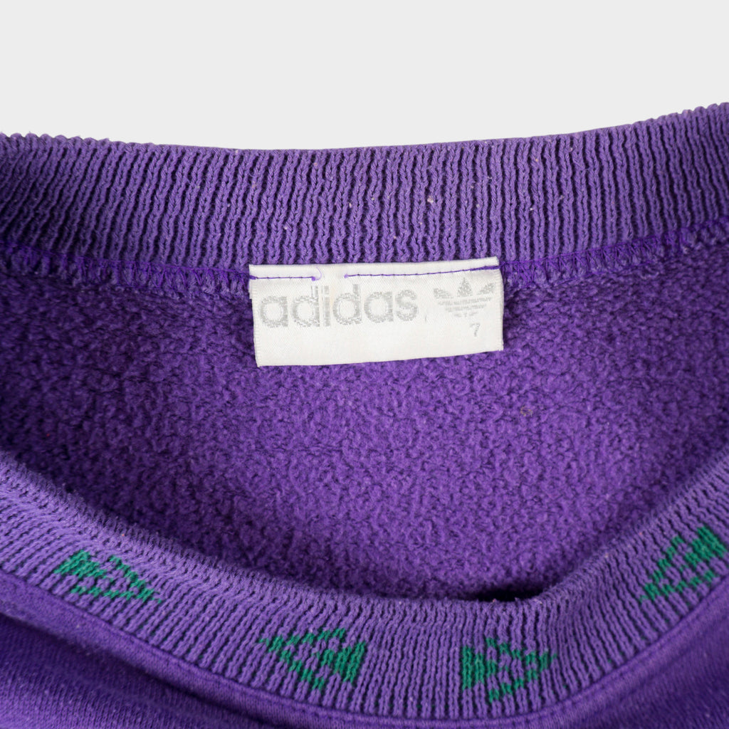 Adidas Винтидж 80-те Лилава Блуза