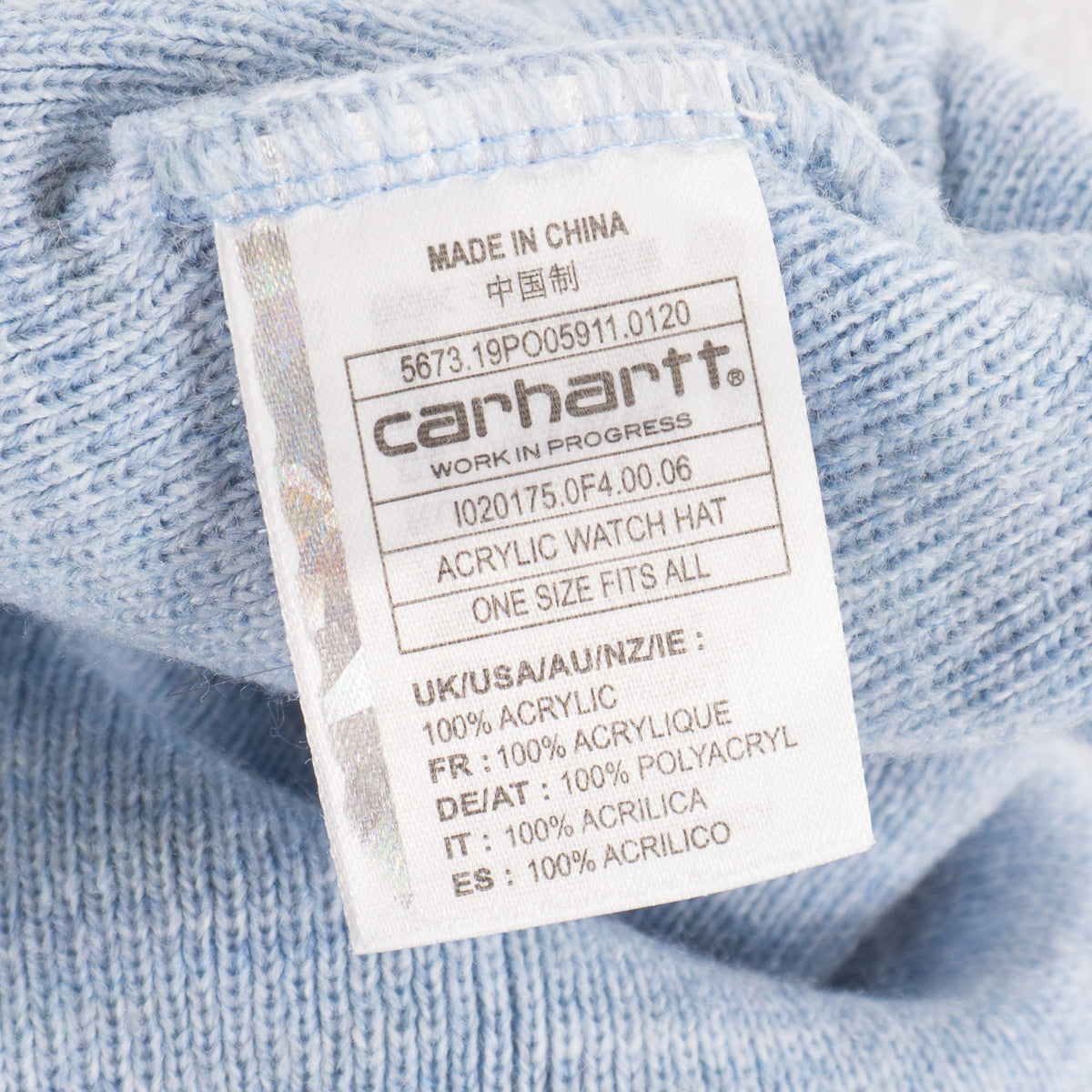Carhartt WIP Acrylic Watch Hat Синя Зимна Шапка