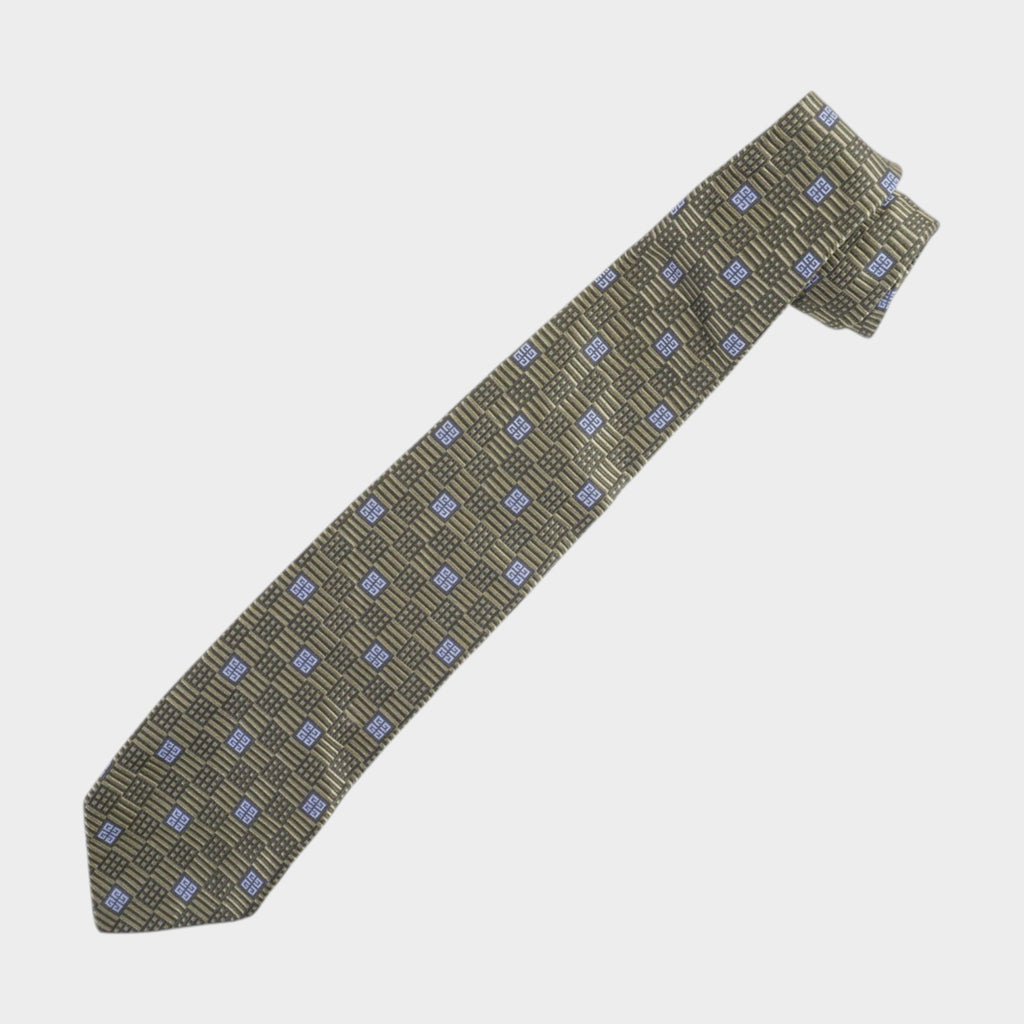 Givenchy Gentlemen Винтидж 80-те Копринена Вратовръзка