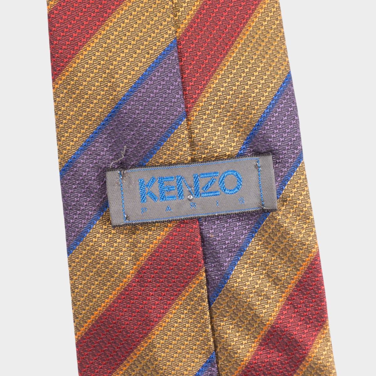 Kenzo Paris Винтидж 90-те Копринена Раирана Вратовръзка