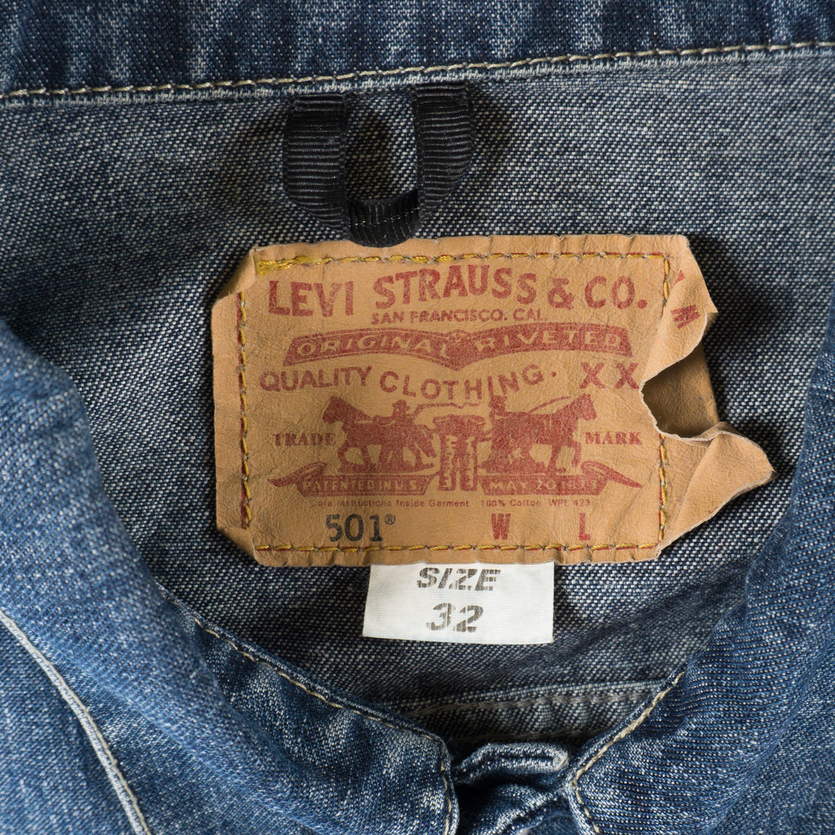 Levi’s Винтидж 90-те Bootleg Синьо Дънково Яке