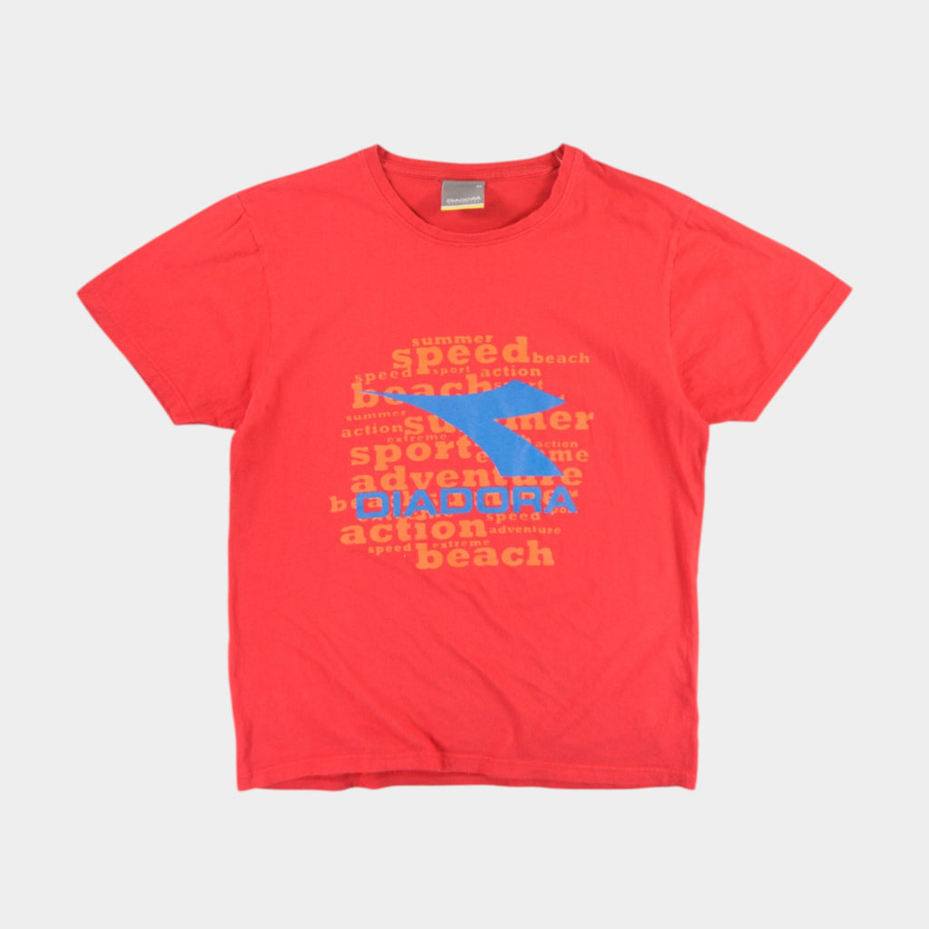Diadora Червена Тениска с Графика