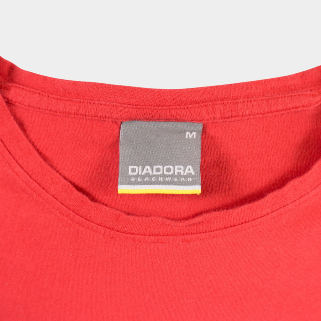 Diadora Червена Тениска с Графика