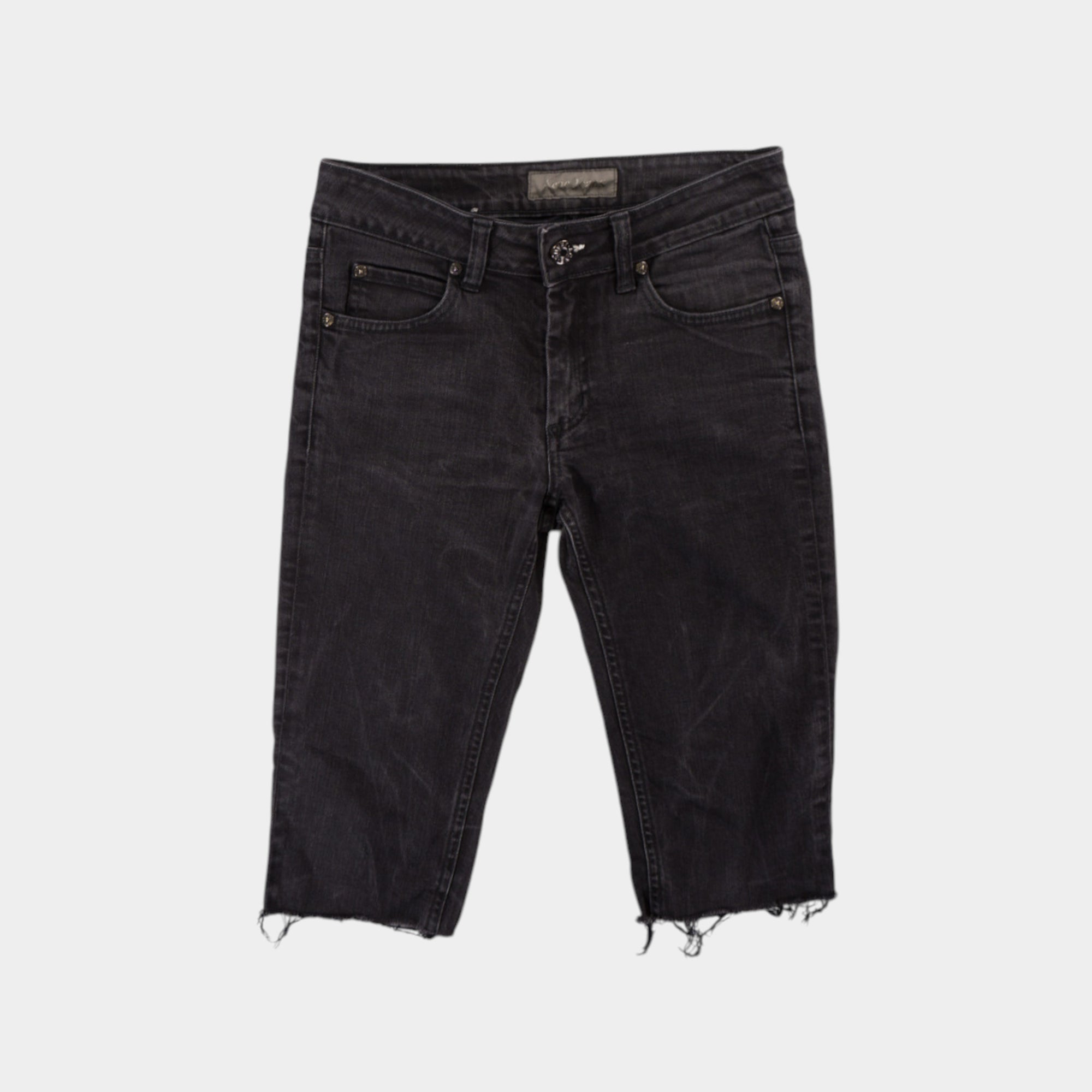 Acne Studios Y2K Черни Къси Дънки