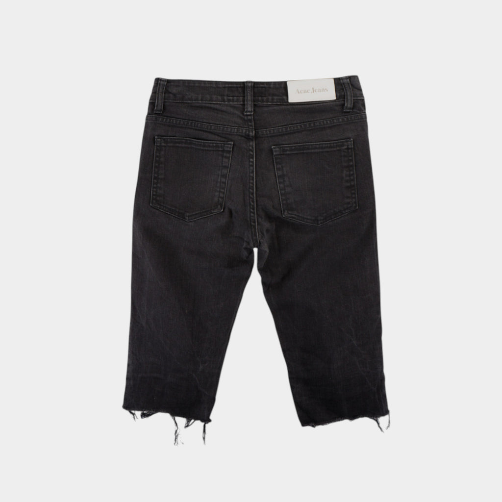 Acne Studios Y2K Черни Къси Дънки